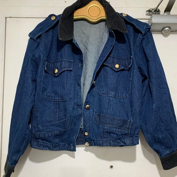 VINTAGE THALIE DENIM BLUE JACKETS SIZE M - Picture 4 of 10